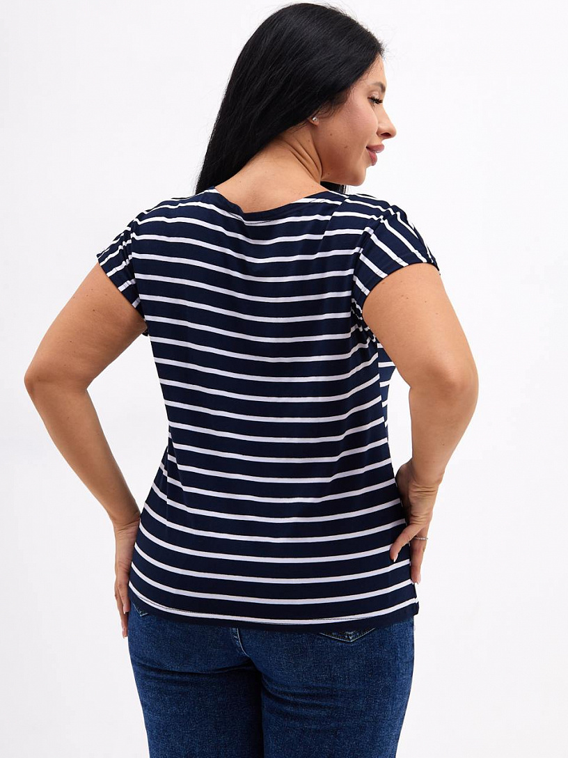 Футболка Соланж_С723/синий